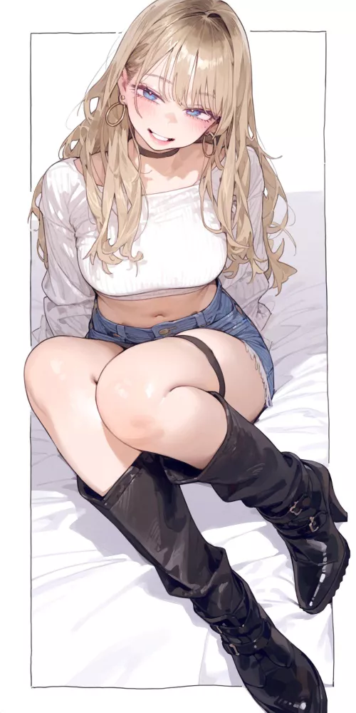 Gyaru in Boots 