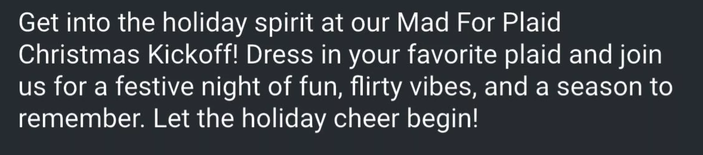 I need outfit ideas for this theme (Mad for Plaid) at a party tomorrow night. This is our first time going!! (35F)(36M)