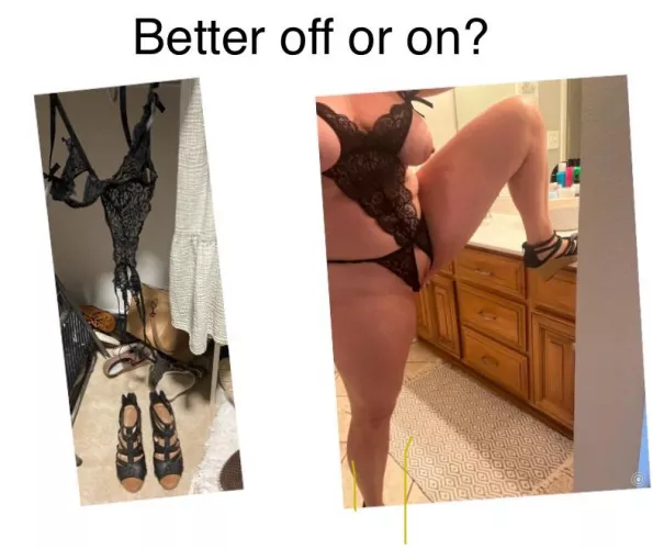 Is this better off or on grandma? 