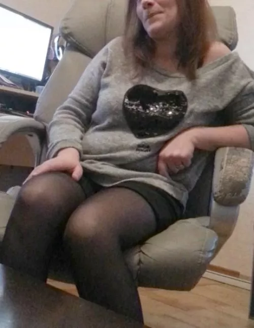 je vous fait envie avec mes bas