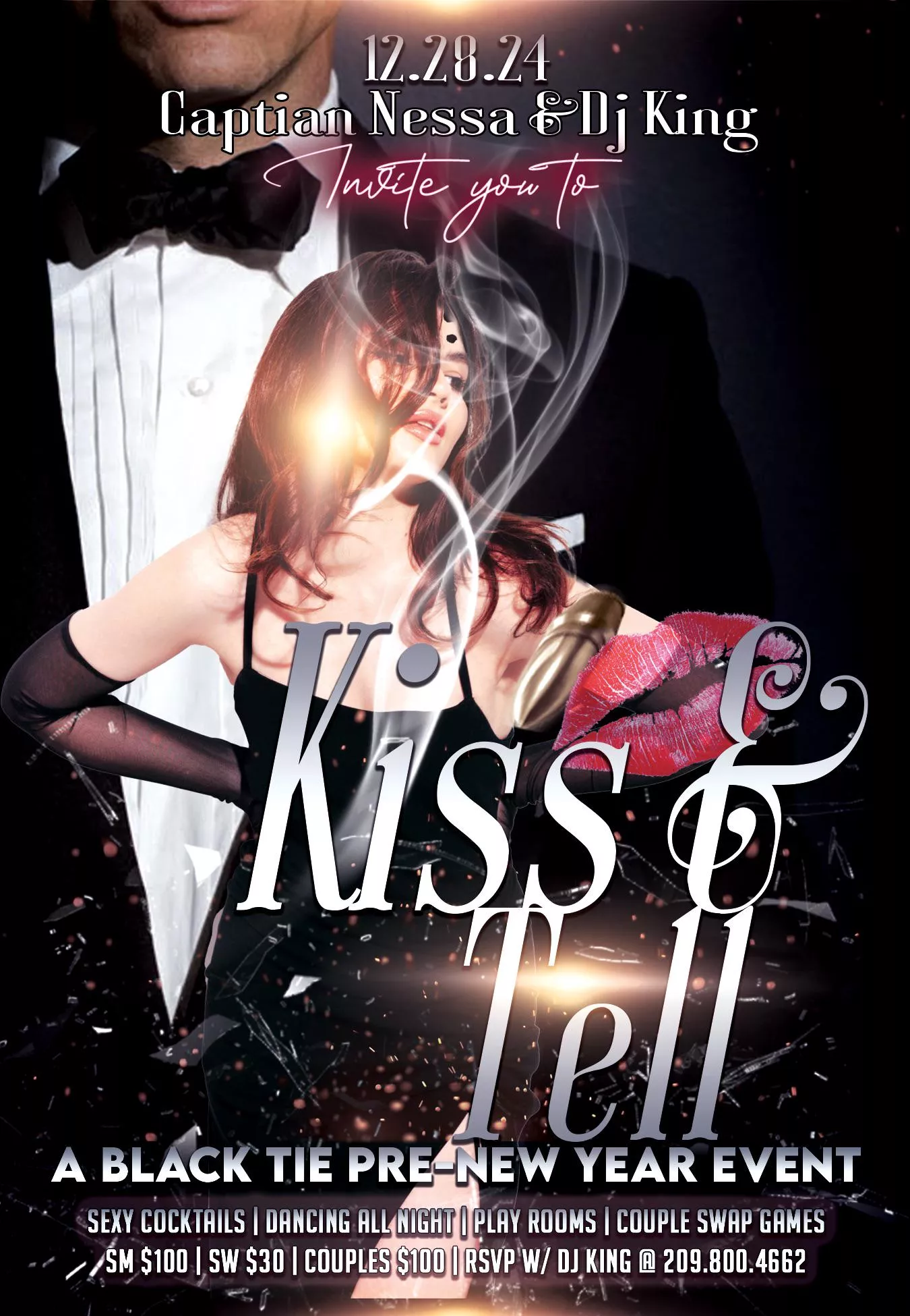 💋 “Kiss & Tell” 💋 | A Black Tie Pre-New Year Members-Only Event. 12/28/24