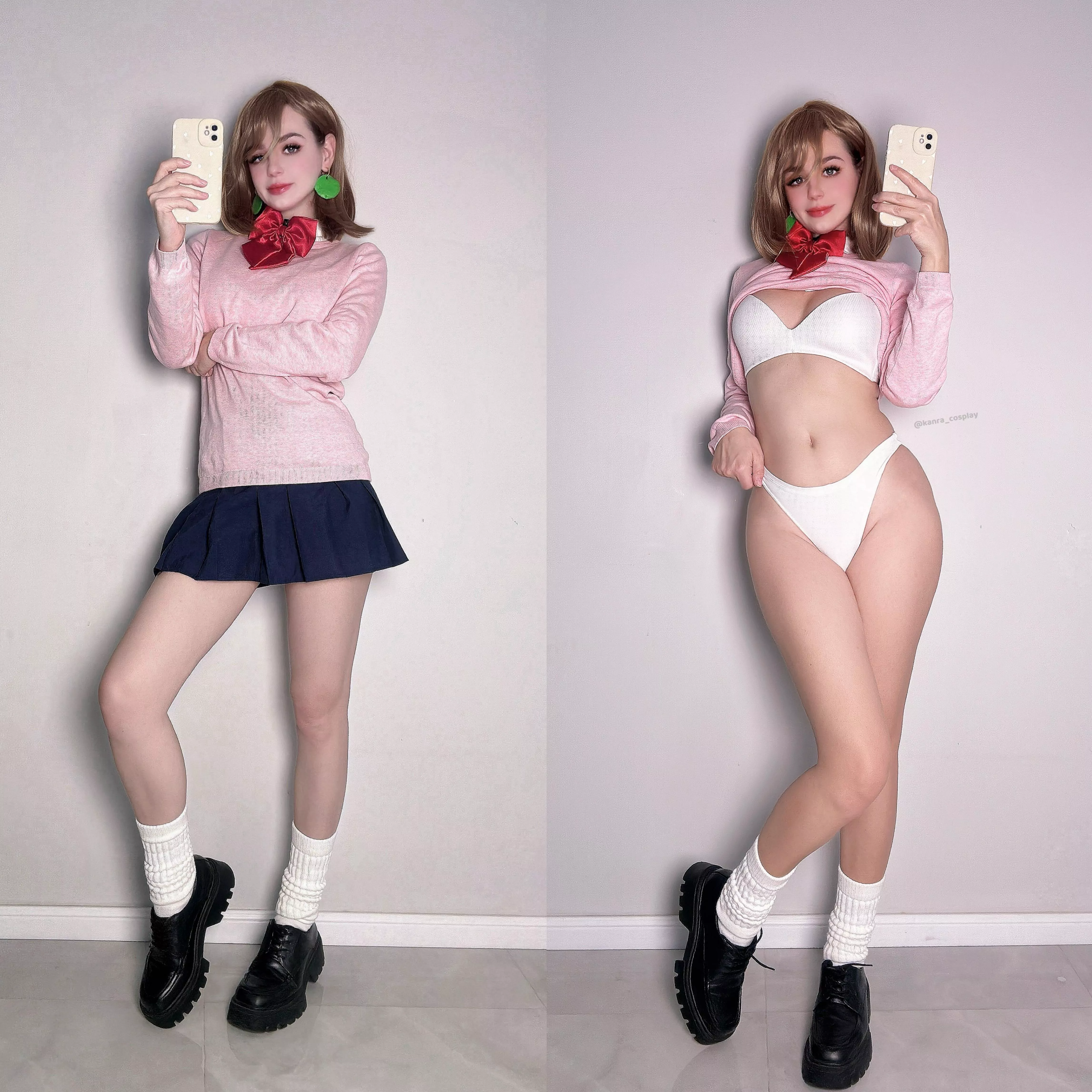 Momo Ayase in cosplay or without? (Kanra_cosplay)