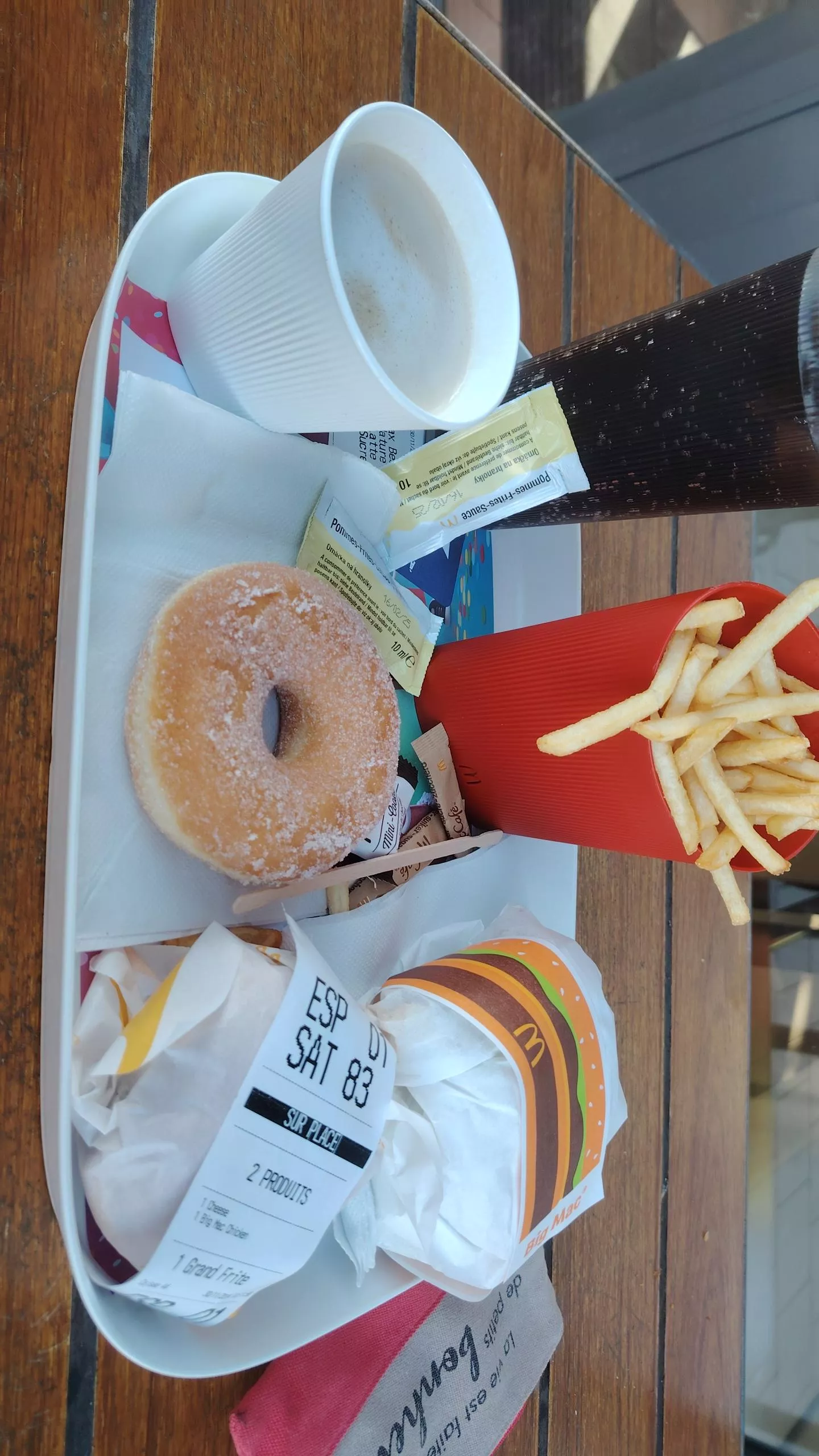 My morning breakfast McDonald's menu to start the day as I'm super obese I have to take some morning fat 