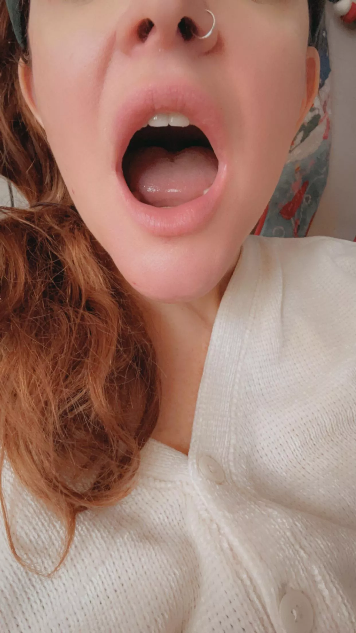 Opening wide and saying ahhh