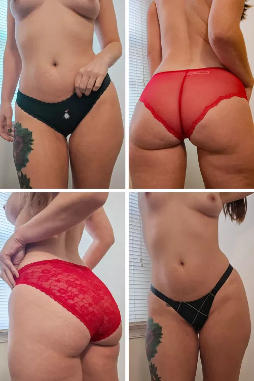 Several holiday panties still available 🎅🎄 reserve yours and experience my pussy grool while staying in the holiday spirit 😉💋