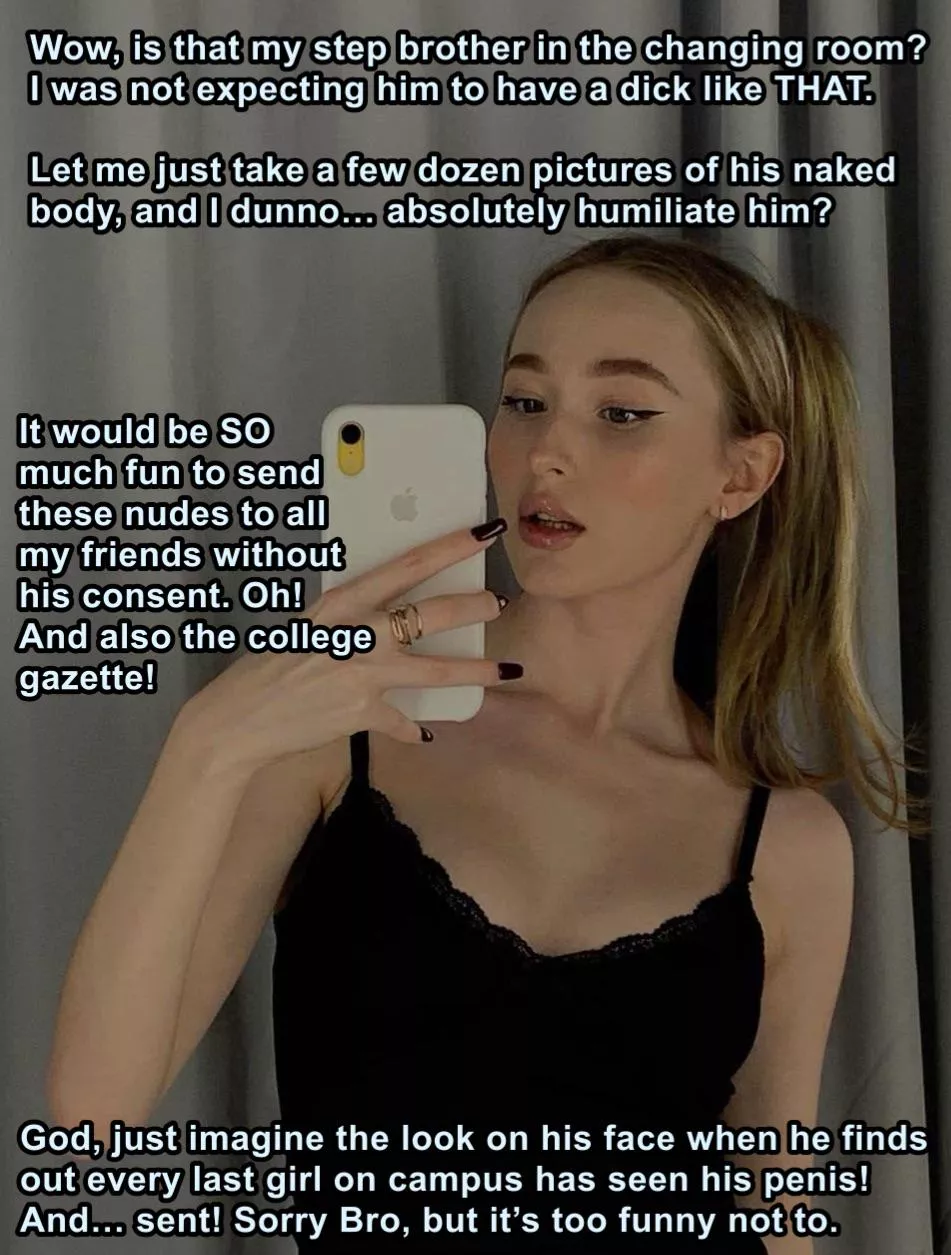 Stepsister Sends Your Dick Pics to the College Gazette