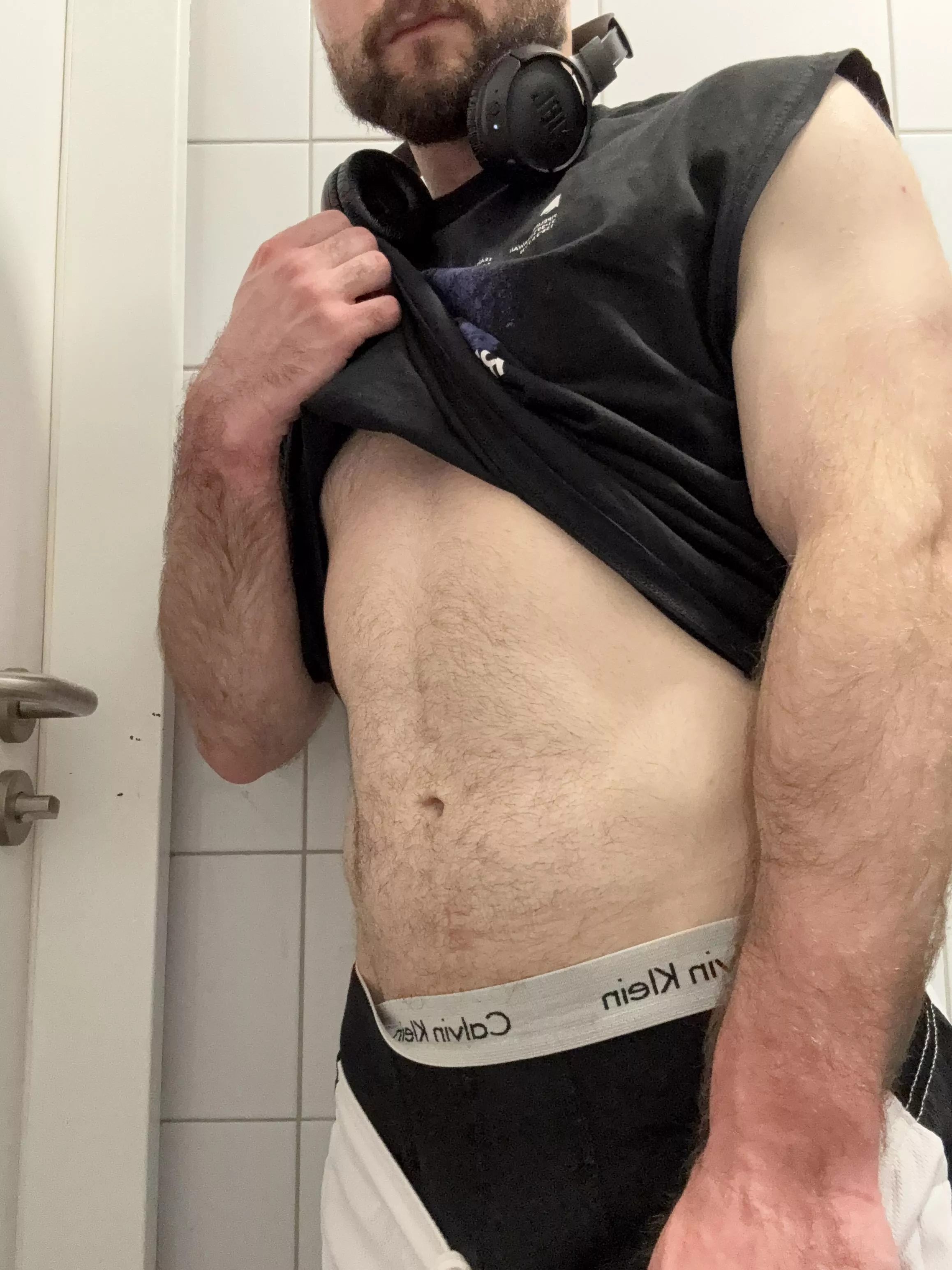 What boxers I'm wearing? Let me show you bro 