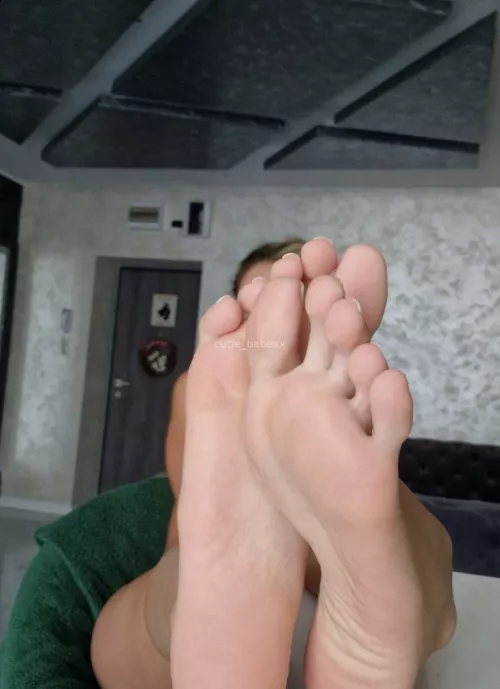 You’ll be spreading my toes with your tongue until I say otherwise