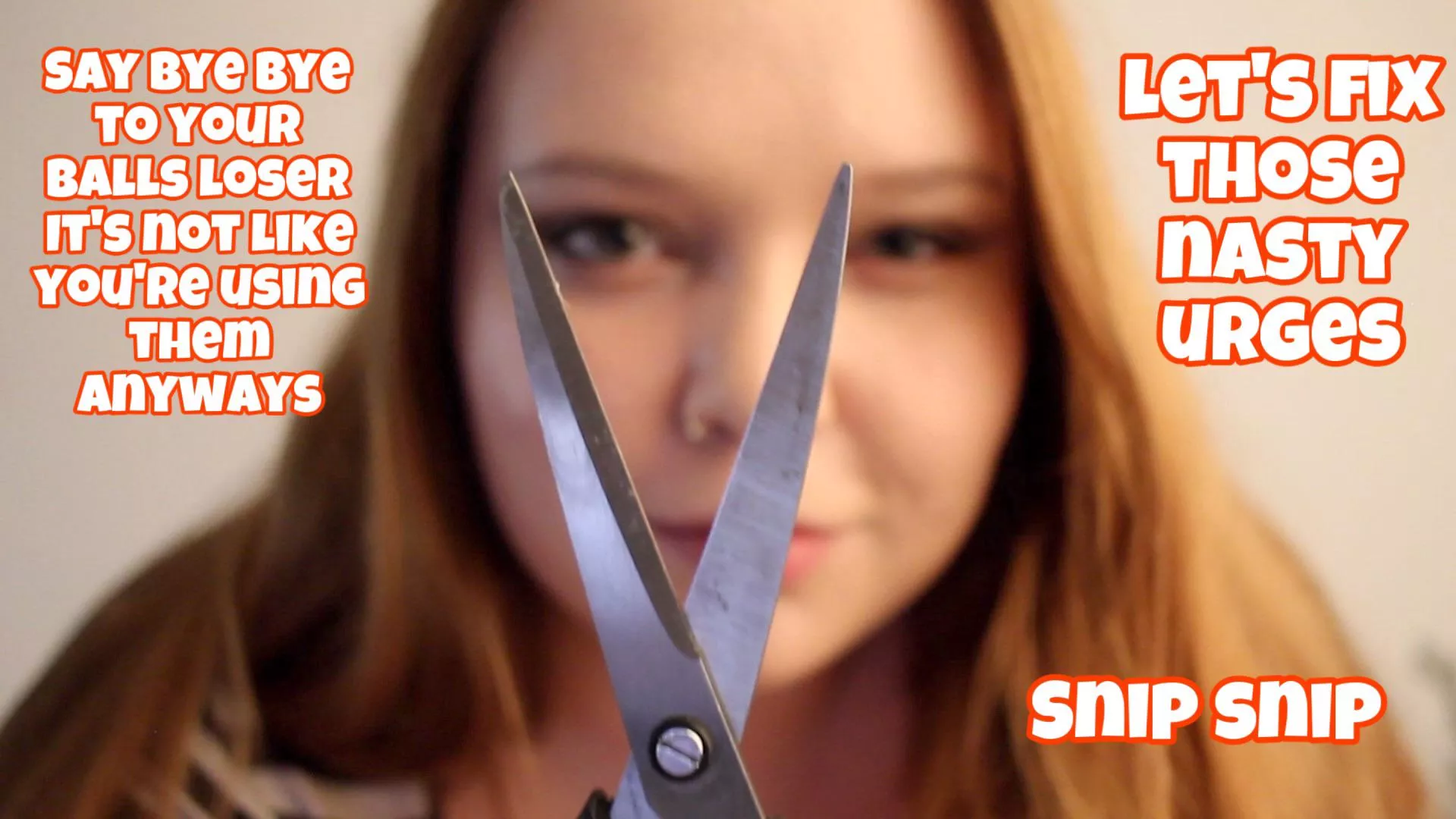 Castration is a permanent fix for your failed manhood imagefap: bendforblair