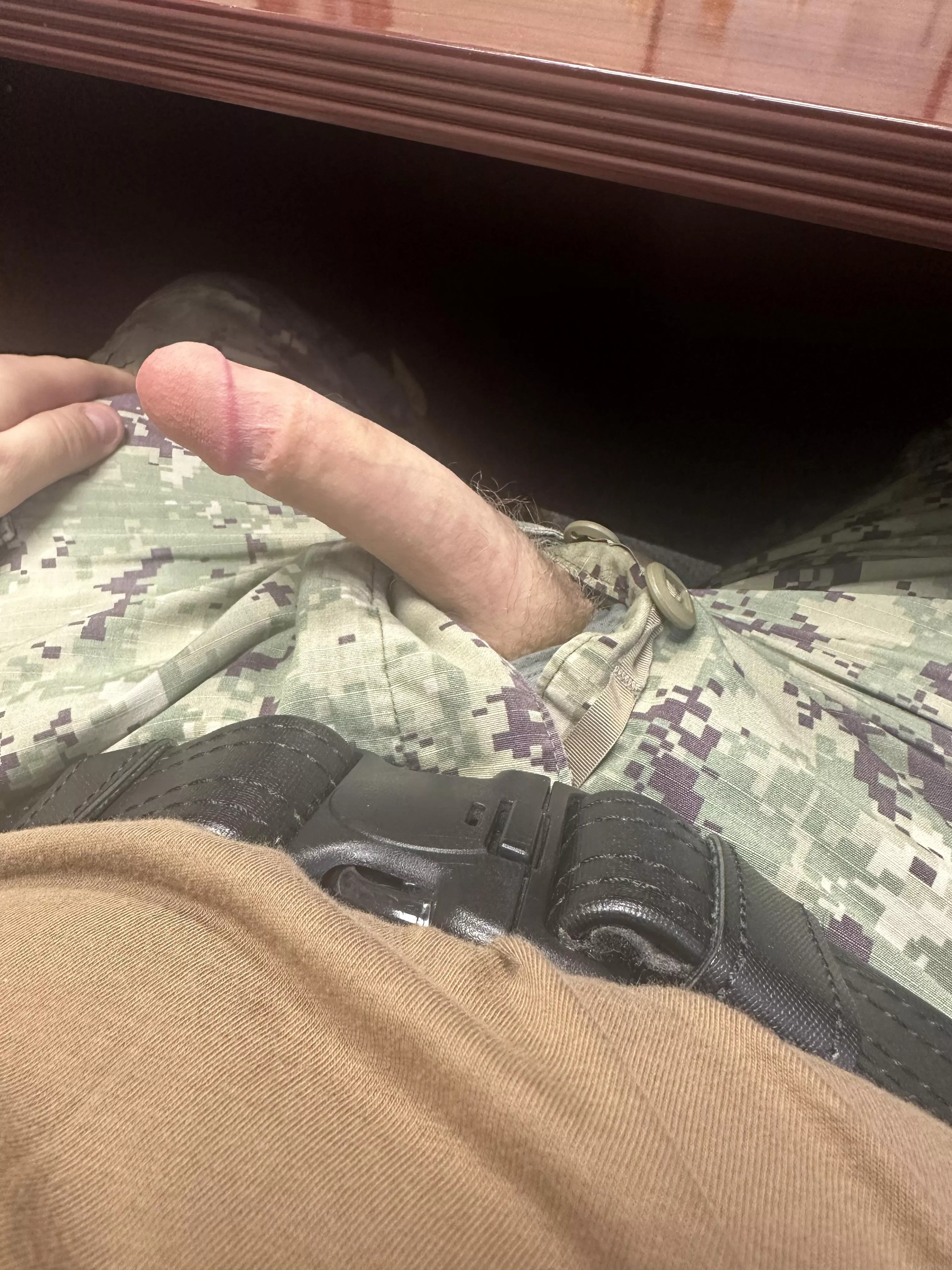 Come get a taste underneath my desk