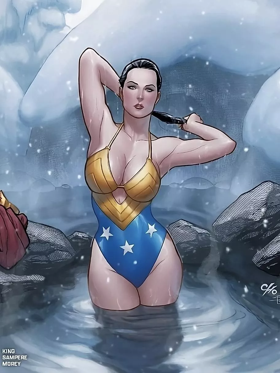 Diana enjoying the hot springs [Wonder Woman (2023), #17]