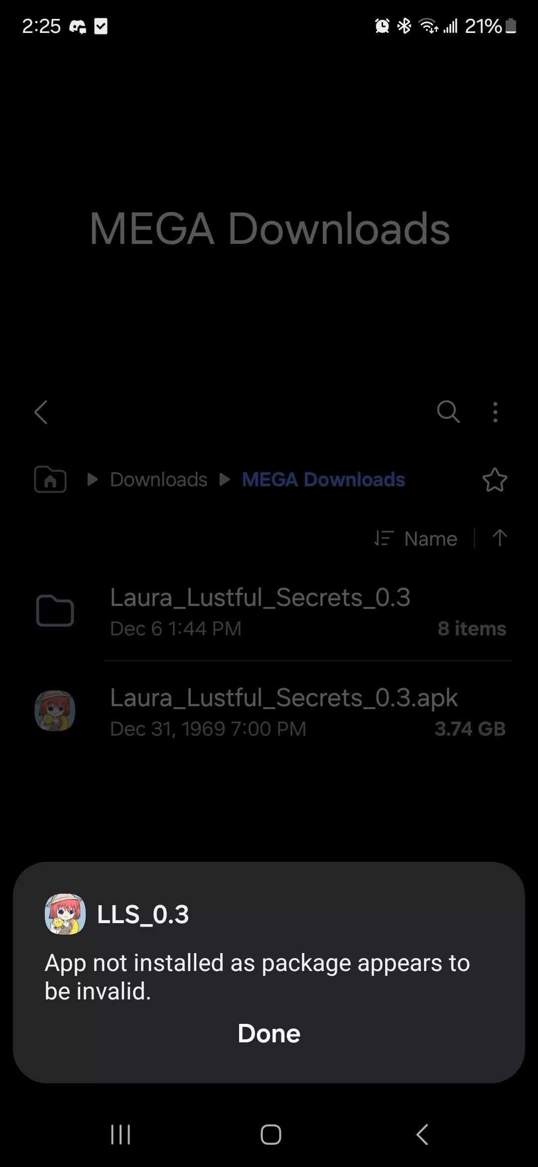 Did I download a corrupted file or am I doing something wrong?