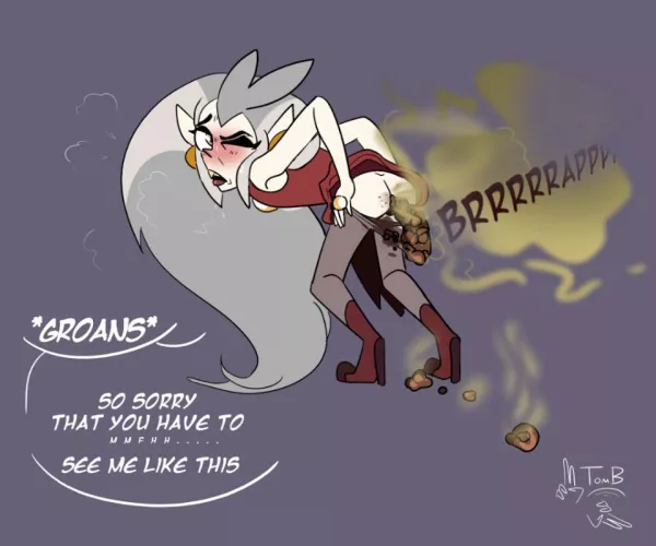 Eda Clawthorne from The Owl House shitting herself. Anyone here a fan of Owl House and wanna talk about scat I’m down.