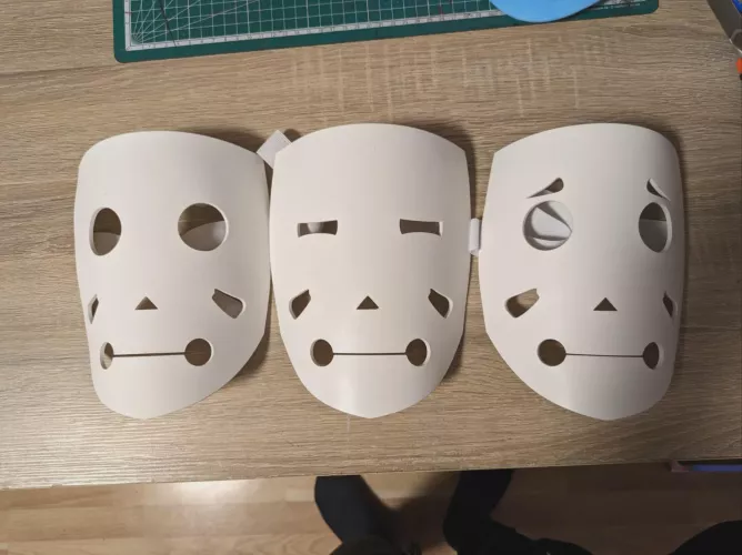 free 3D Model of the Mime and Dash Boy Mask