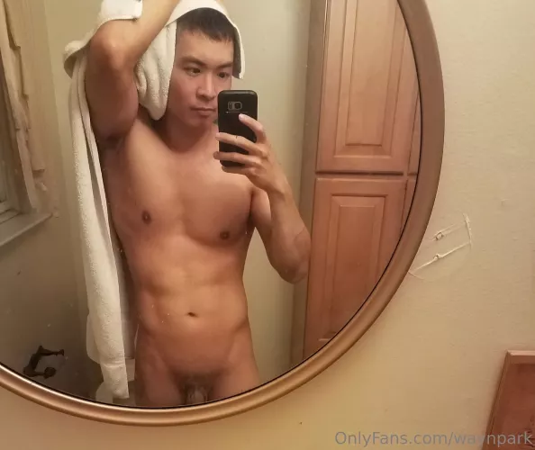 Fresh out of the shower