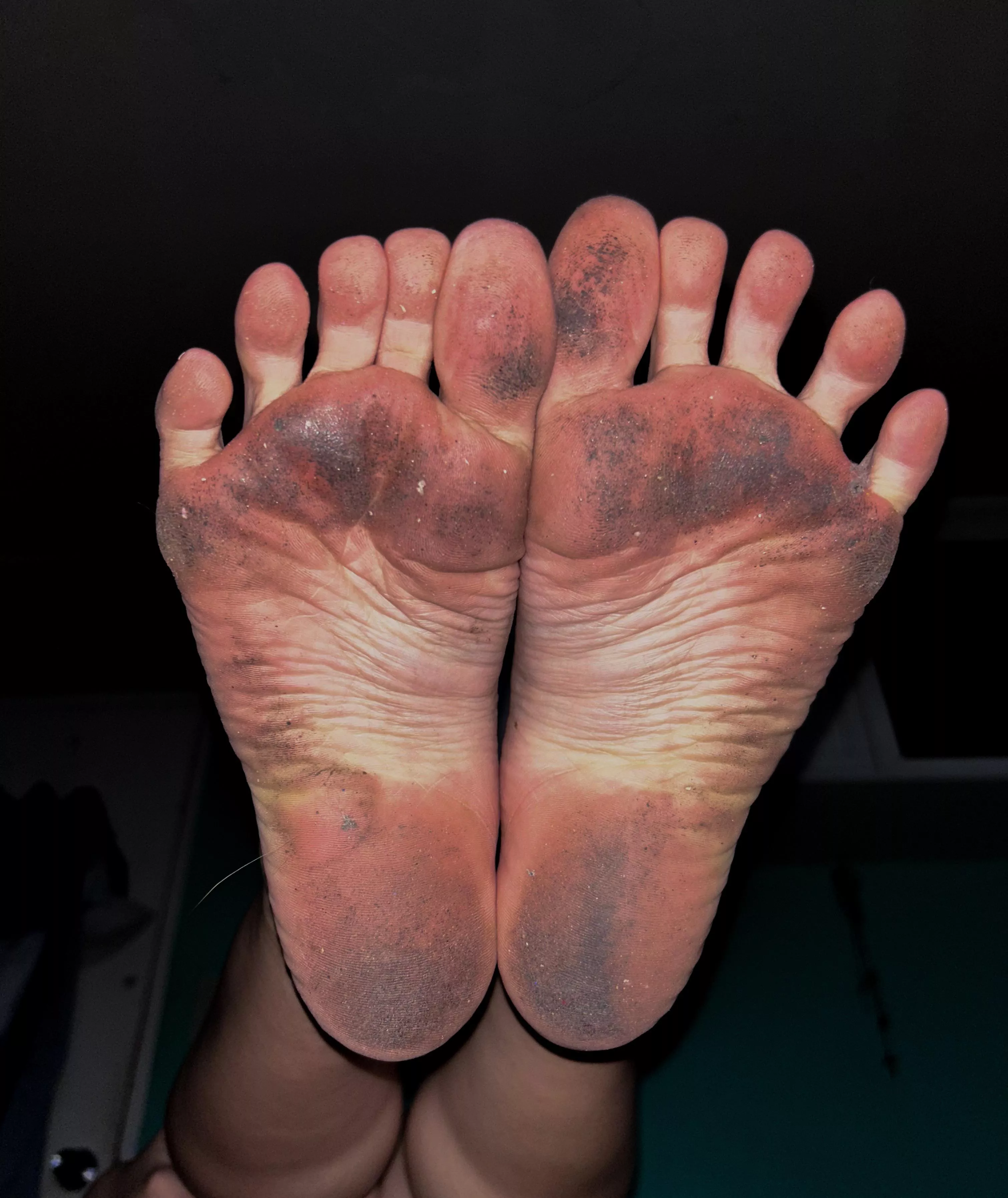 Get into position foot cleaner!