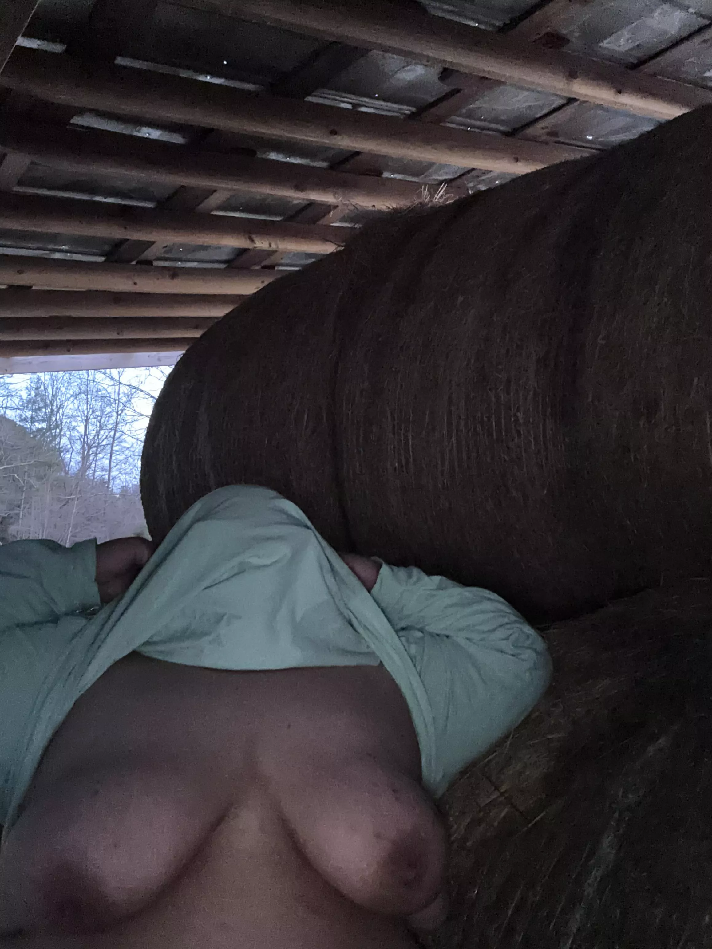 Had a little fun in the hay barn 