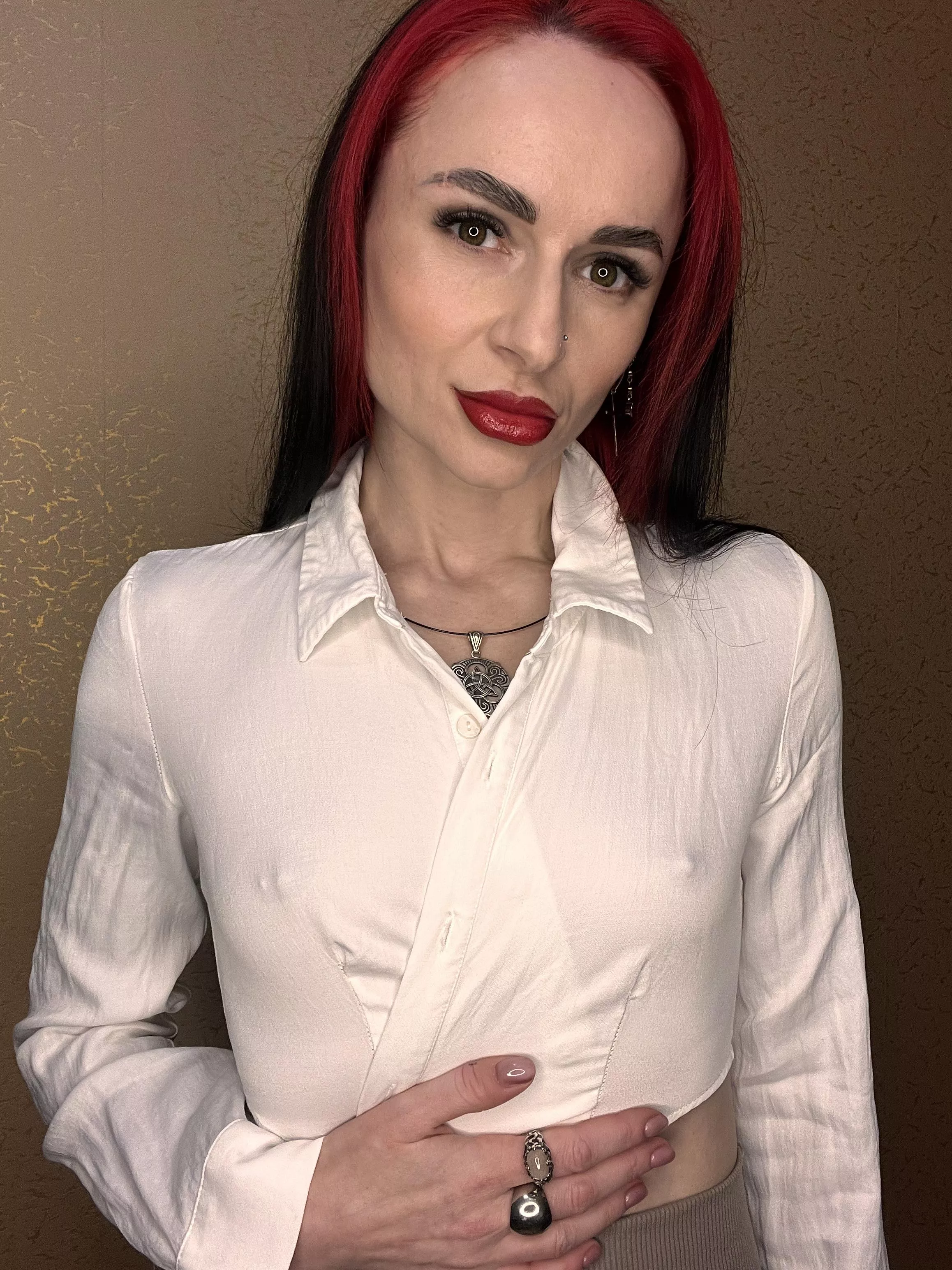 if you see my pierced nipples under my clothes, you'll want to undress me