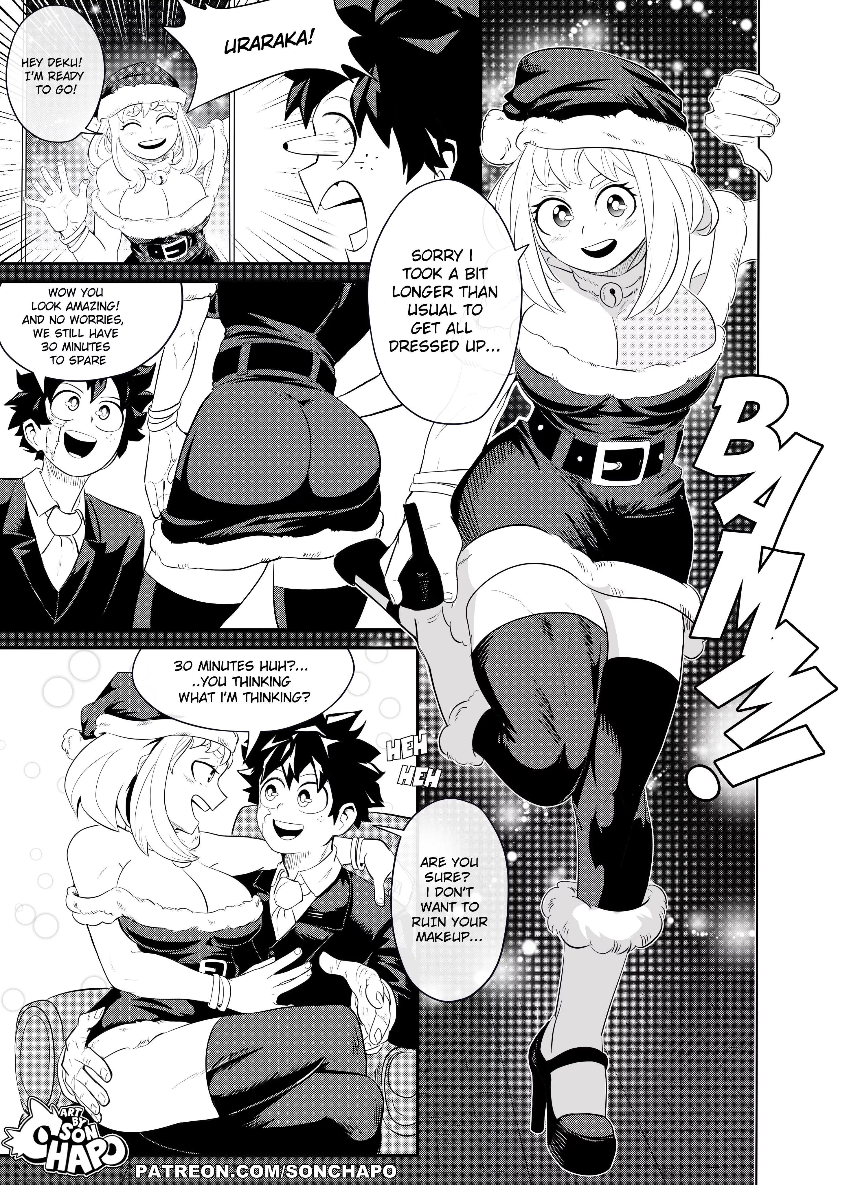 Izuku and Ochako’s first Christmas together (Sonchapo) [My Hero Academia]