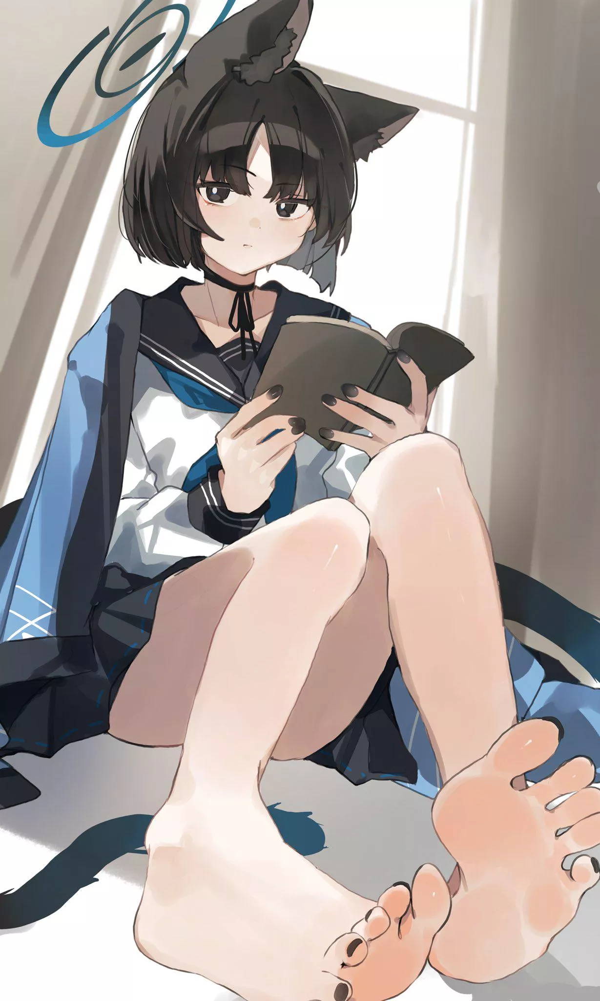 Kiryuu Reading A Book [Blue Archive]