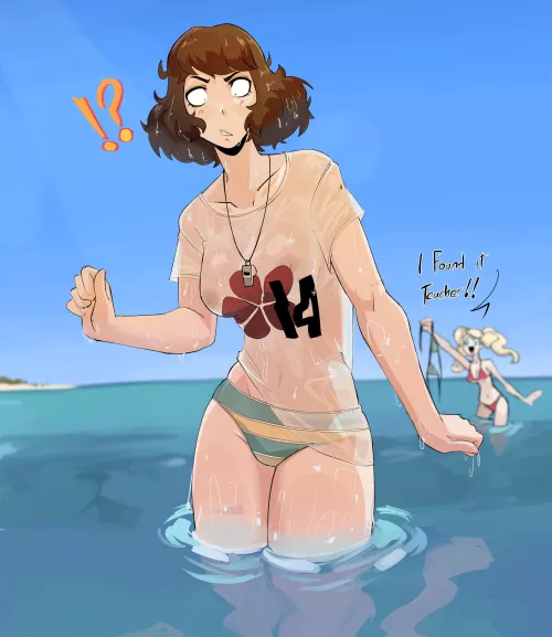 [M2F4A/GM] Ever since I got reincarnated into Kawakami from P5 life has been a bunch of ups and downs. Now I fucked up my swimsuit during the summer trip.