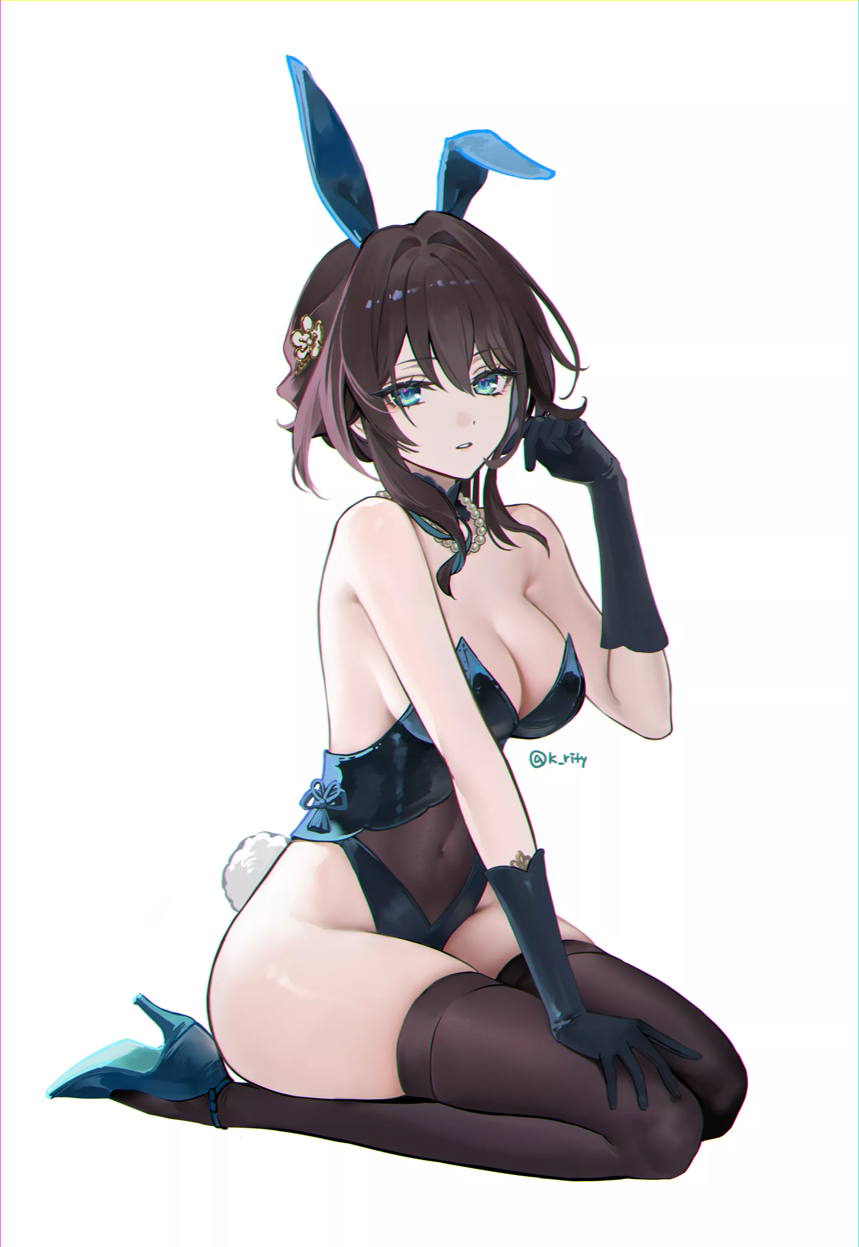 Ruan Mei wearing a bunny outfit [Honkai: Star Rail]