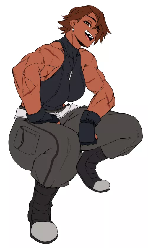Squatting in cargo pants [@Sotchosis]