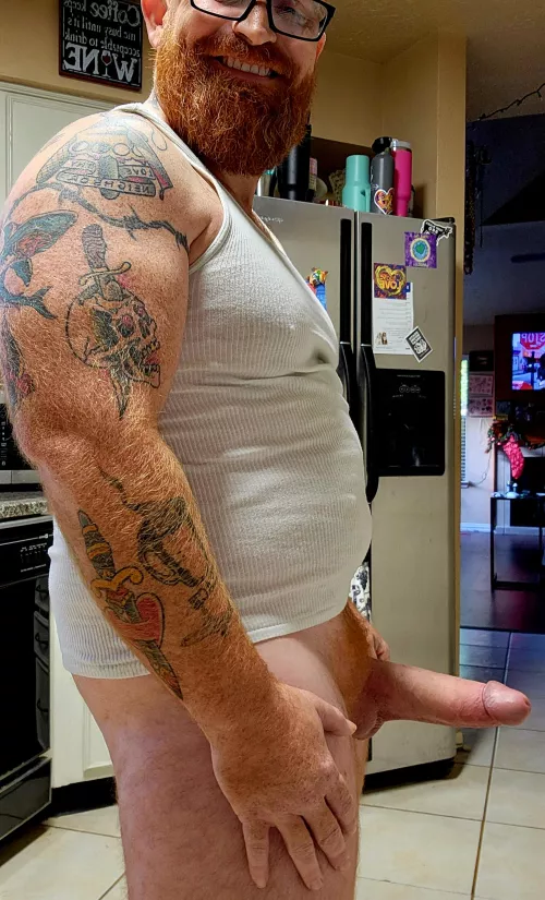 This is what happens in the morning when you leave your big dick Goth boyfriend with blue balls the night before....