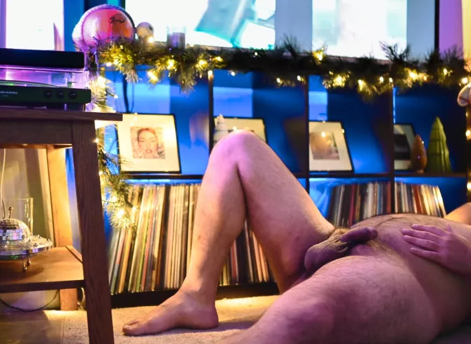 Tired after a long day of Christmas decorating. (34)