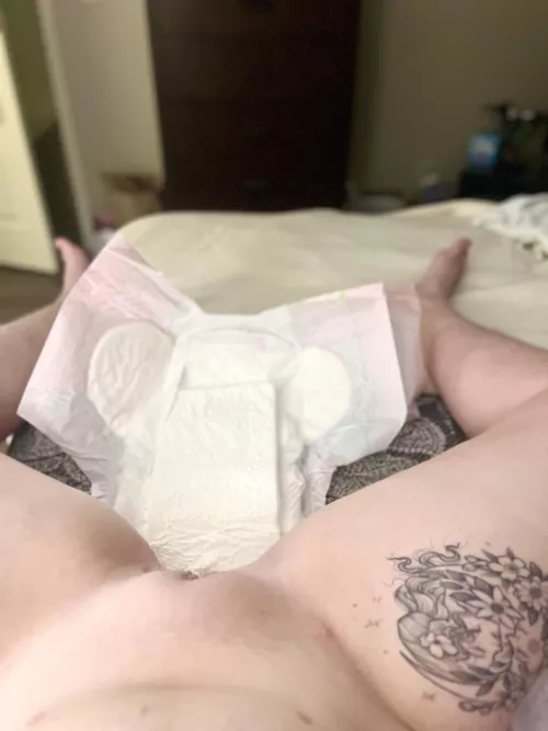 Would you help this diaper girl out?  My bf won't change me 🥺🤍