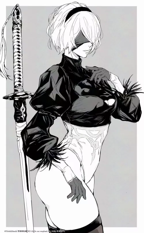 2B [Nier Automata] (by Nishii26mii)