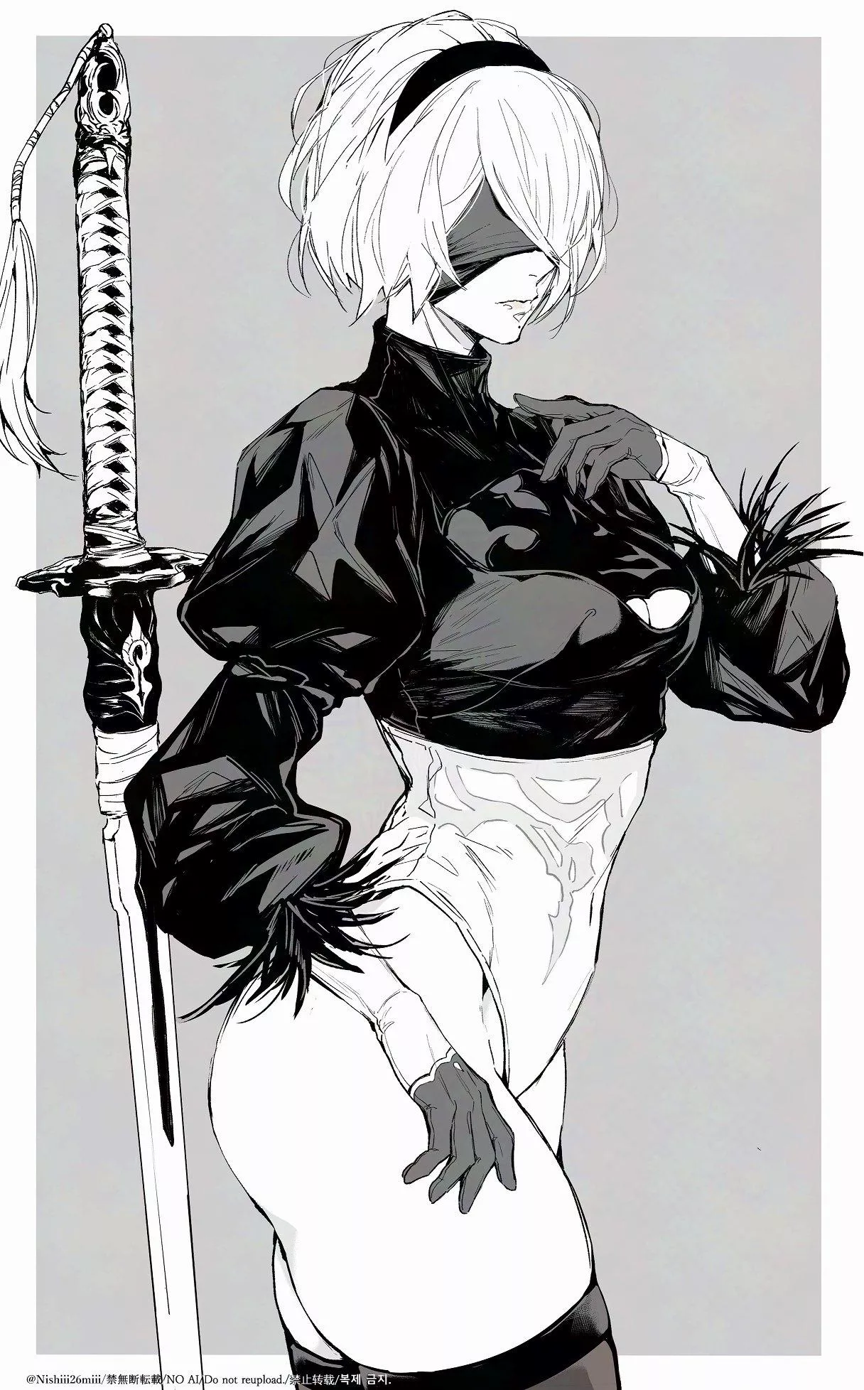 2B [Nier Automata] (by Nishii26mii)