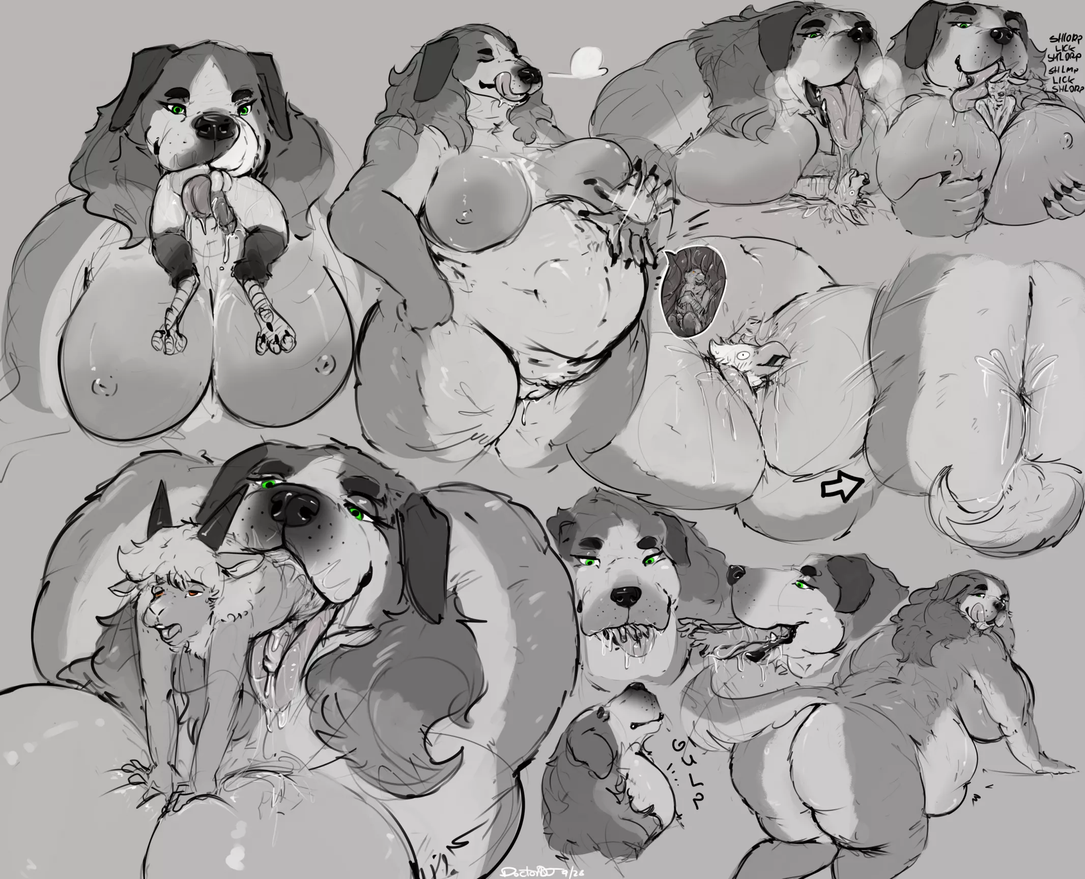 {comic} Multiple prey, multiple dog treats [MF] (doctordj/meesterman)