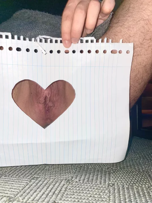 Cut out a little heart for you