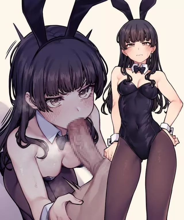 [F4A] you see a girl walking around the library in a bunny costume, nobody reacting to her as if she were invisible…