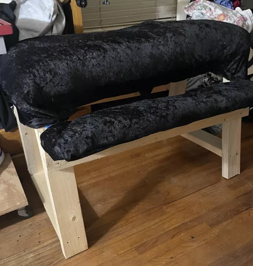 Friday night R&D,  setting up all the gear to take the spanking bench for a spin