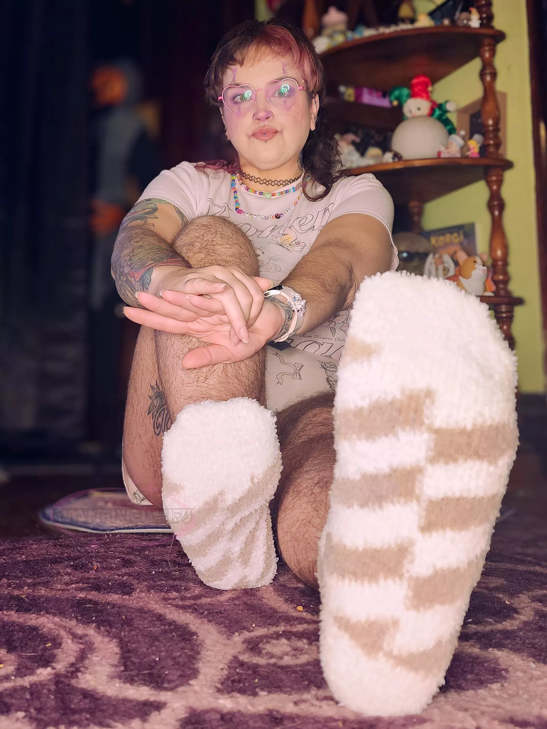 fuzzy clown feet ✨️