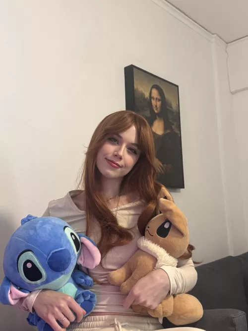 Geeky sunday with my Stitch and Eevee