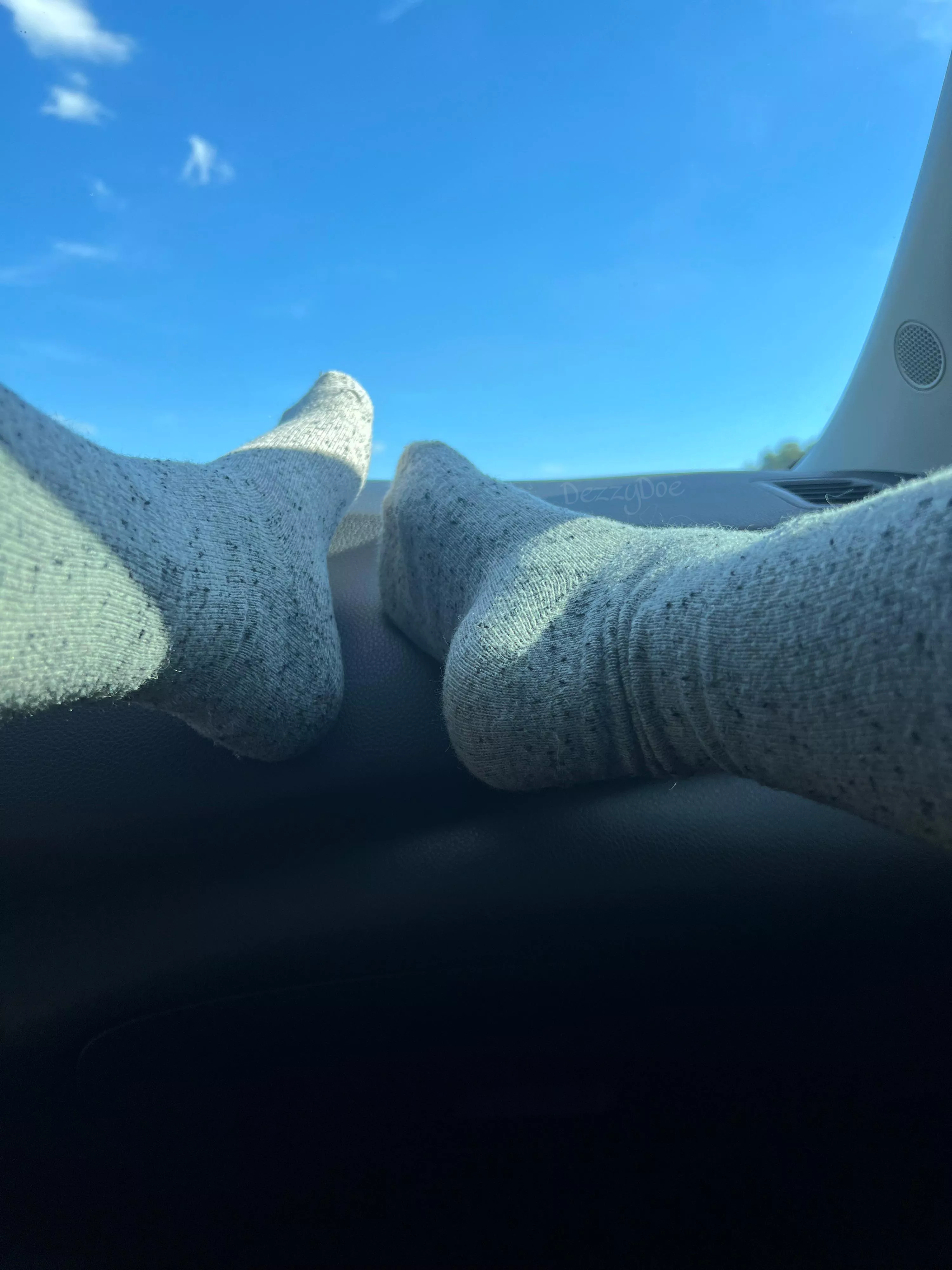 Had to kick off my shoes to let them breath [F]