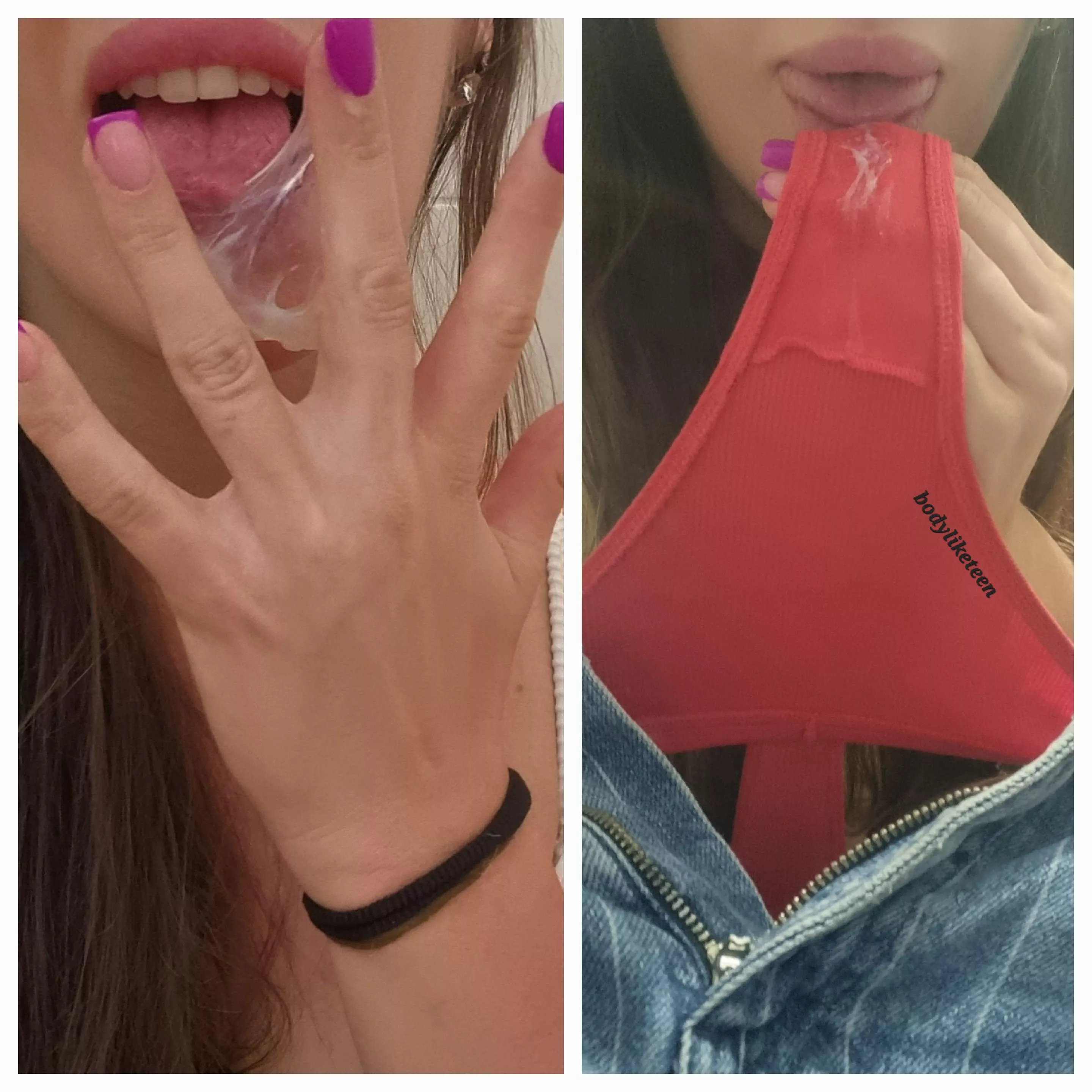 I love eating my own juices. Should I share with you? :) my pussy can be extremely wet btw..