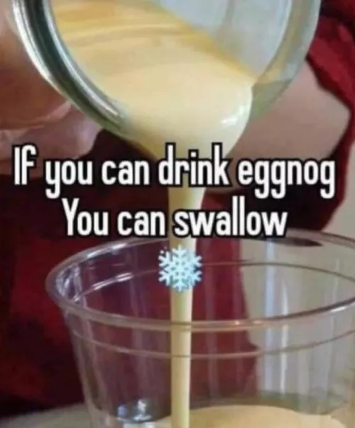 I love eggnog 😈