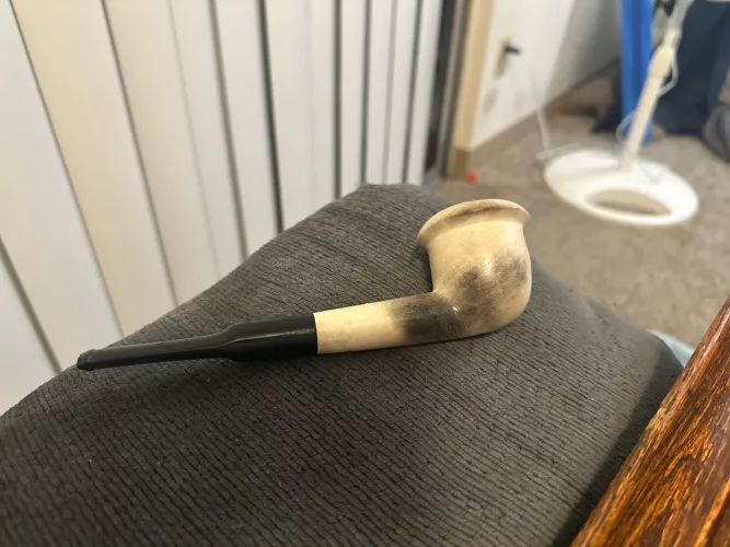 I need an ID on this pipe. The antique store called it a meerschaum but I’d like some more info about it.  