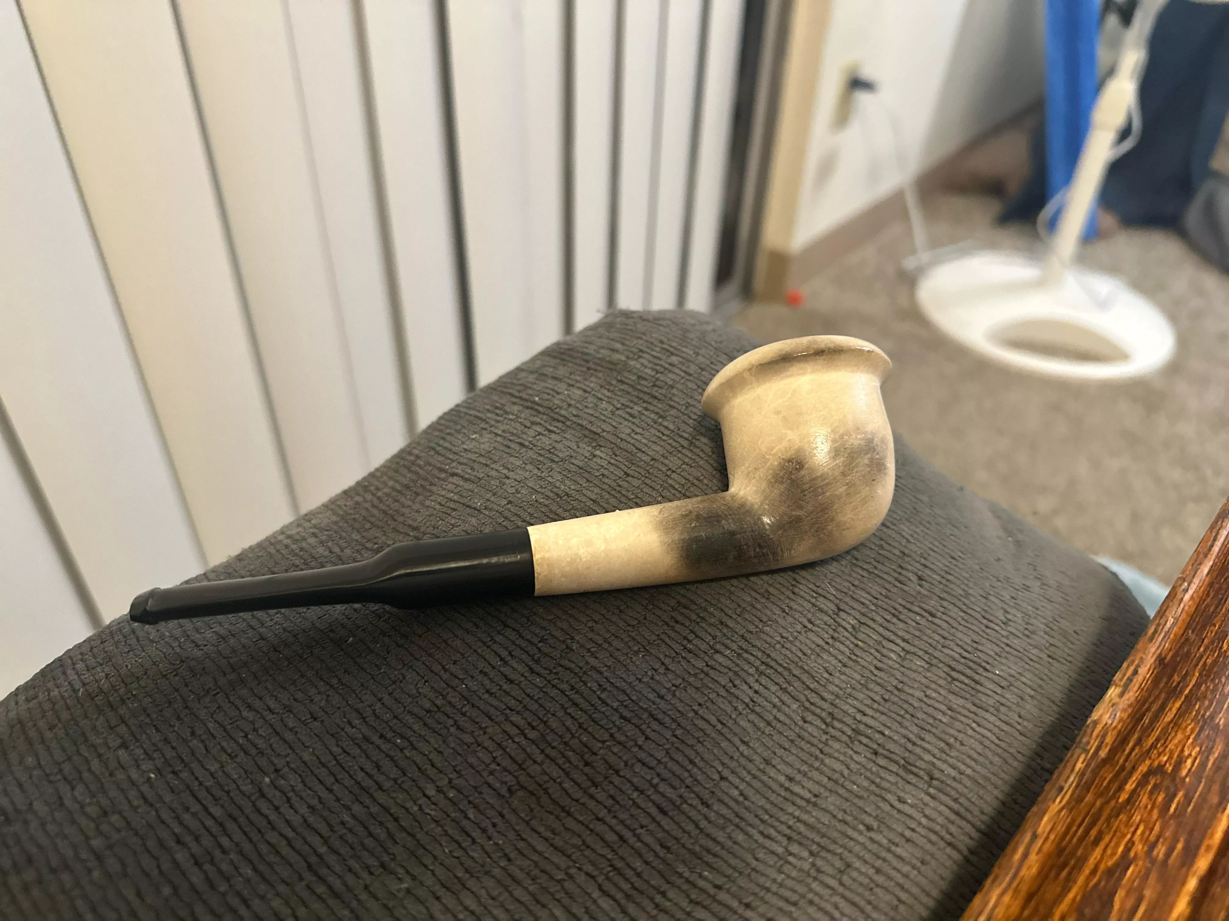 I need an ID on this pipe. The antique store called it a meerschaum but I’d like some more info about it.  