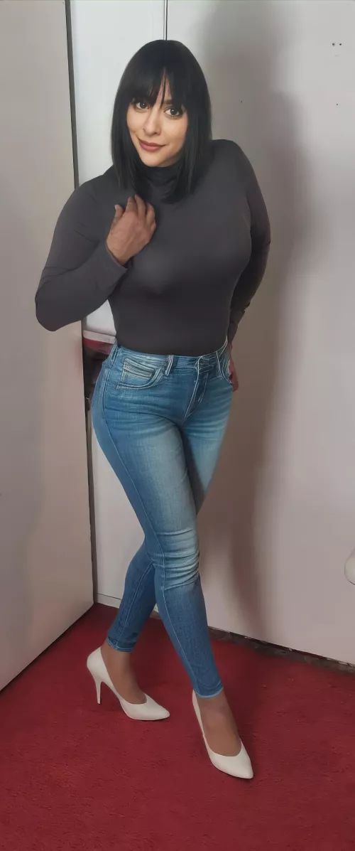 I thought about skipping my POTD, but I couldn't do it. Do you find it sexy to see a woman shopping at Walmart in jeans and heels? I saw that today. 