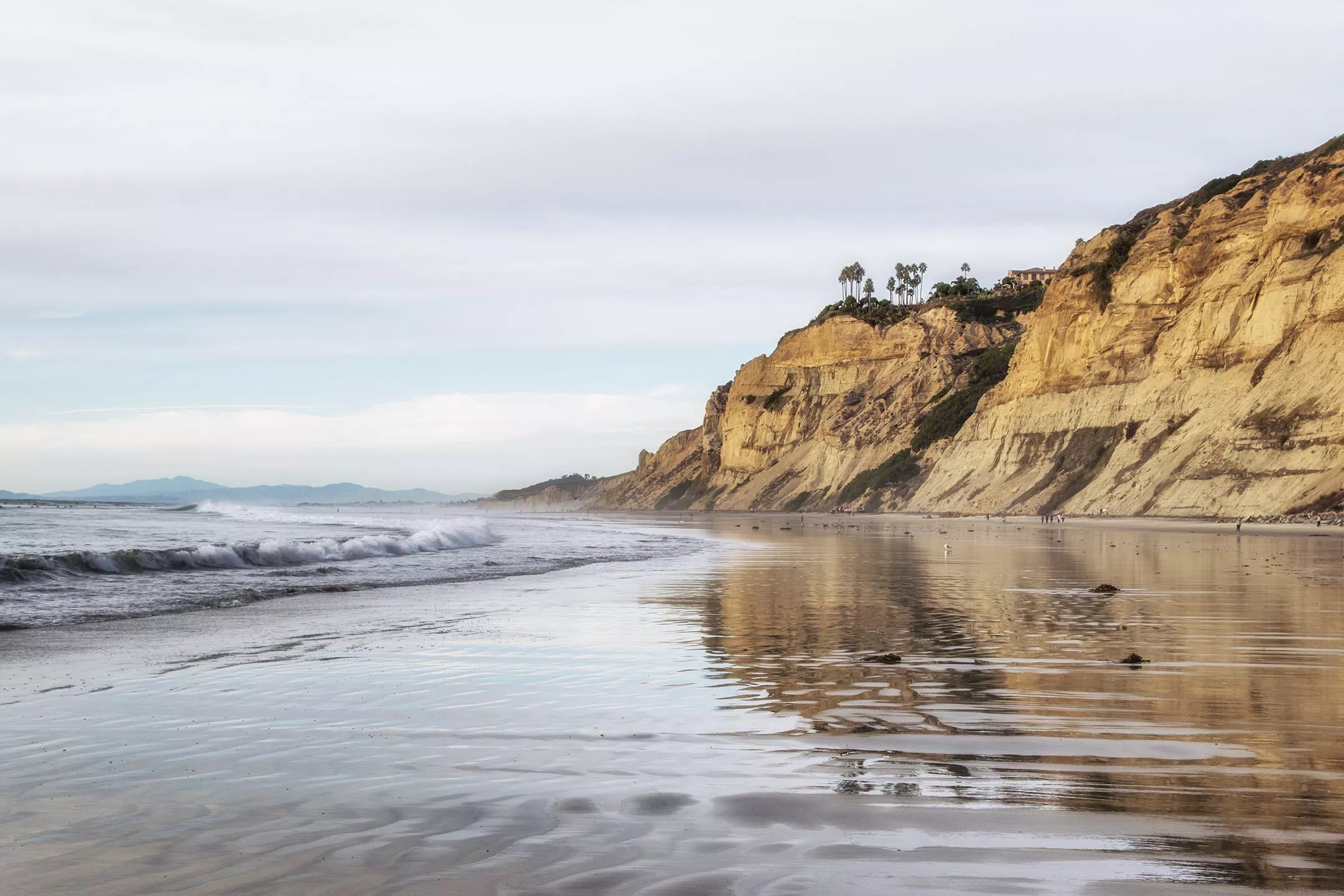 Looking toward Black’s Beach at low tide, snapped last year