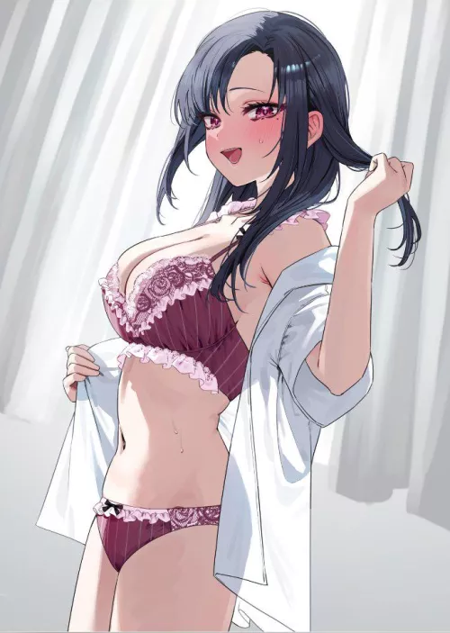 Maroon Lingerie [Artist's Original]