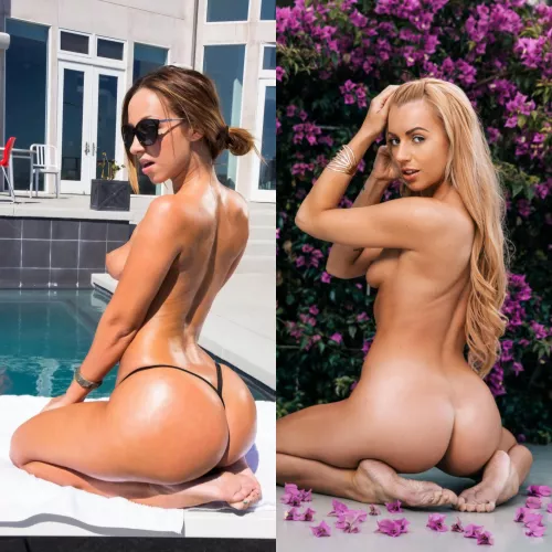 The 100. All matchups are random. Pick one to move on to the next match. [Jada Stevens] [Lexi Belle]