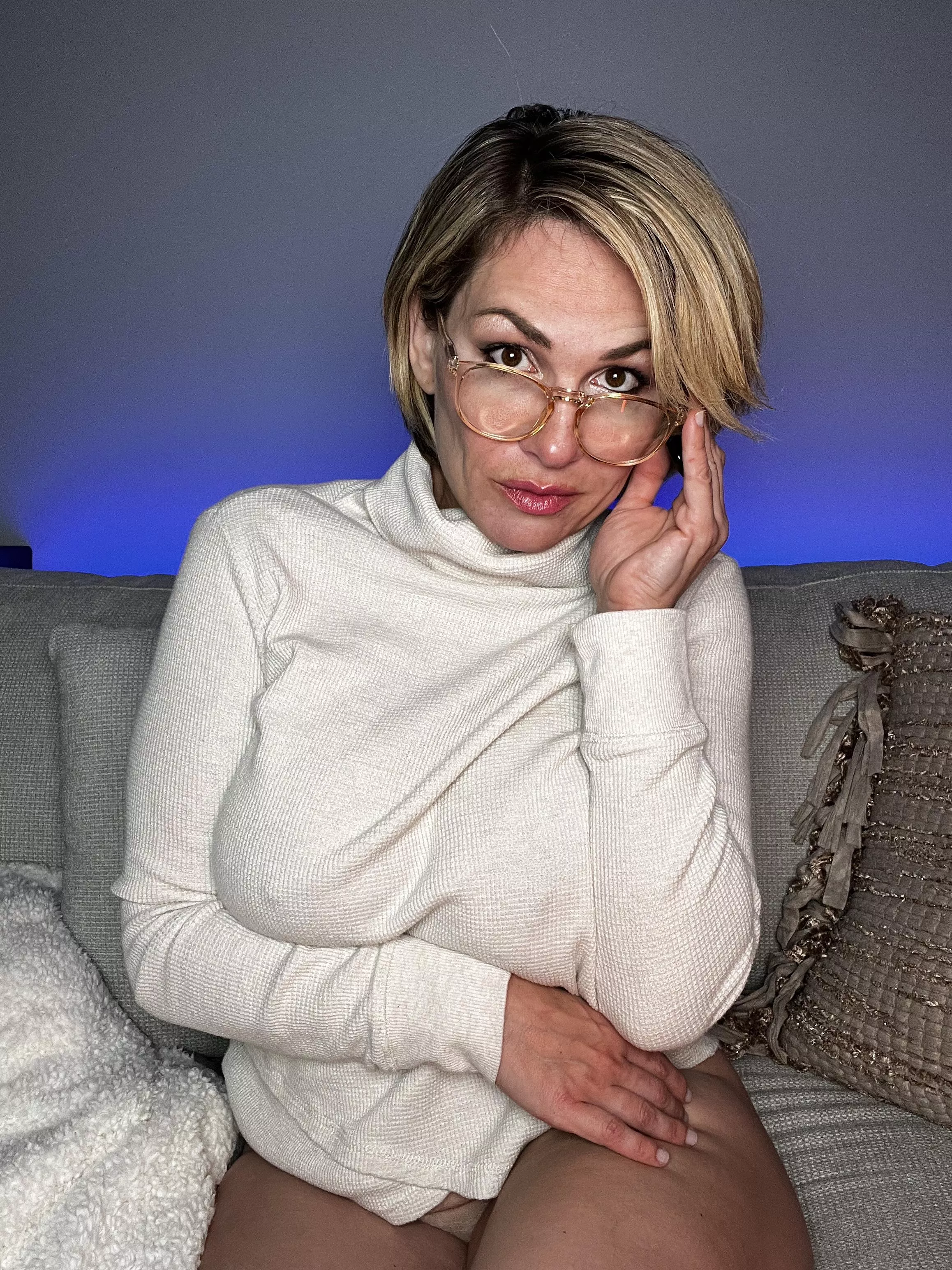 What a librarian in her natural habitat might look like [F42]