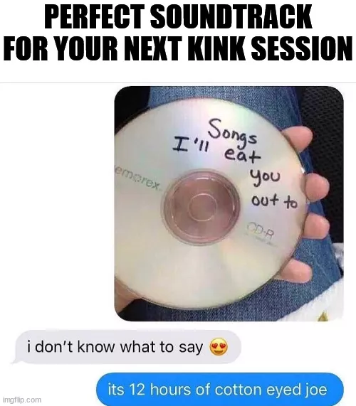 Would you listen to this during BDSM scene?