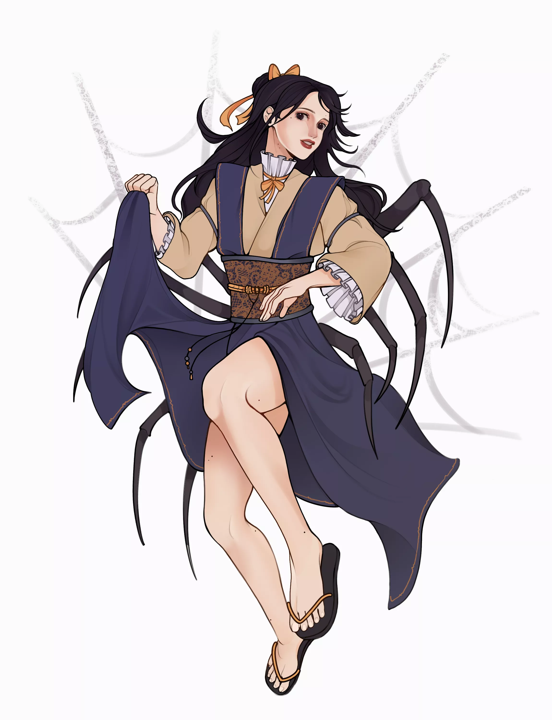 An elegant arachne loves wearing sandals [OC]
